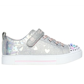 Skechers Led Heather Charms 314787L Gysl sko sølv
