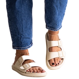 Beige flip-flops Big Star NN274A752