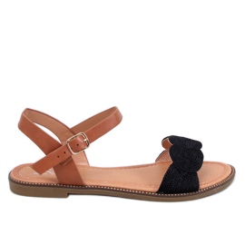 Tavani Sorte flade sandaler