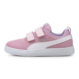 Puma Courtflex V2 Mesh V Ps Jr sko 371758 08 lyserød