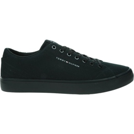 Tommy Hilfiger Vulc Low Canvas sko FM0FM04882 Bds sort
