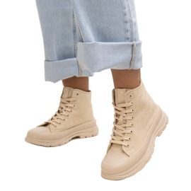 News Rosalinda højbeige massive sneakers
