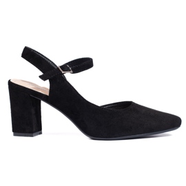 Stilfulde sorte pumps til kvinder fra Sergio Leone