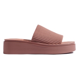 Sergio Leone Pink kilesandaler til kvinder lyserød