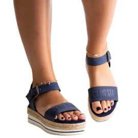 Marineblå sandaler Big Star LL274869