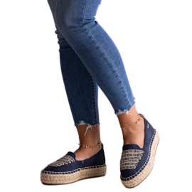 Marineblå espadriller Big Star JJ274889