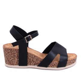 Dionis sorte sandaler i kork