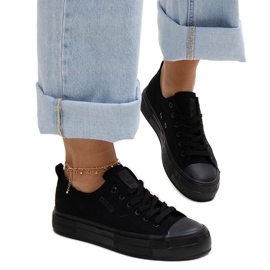 Sorte stof sneakers Big Star NN274852