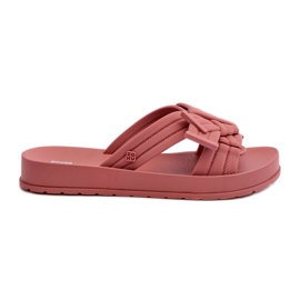 Duftende dameflip-flops med flad sål ZAXY LL285097 Dirty Pink lyserød