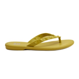 Flade fleksible flip-flops til kvinder ZAXY JJ285253 Lime grøn