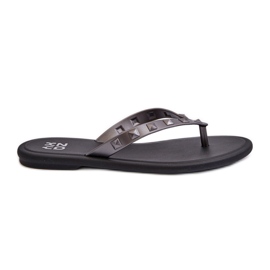 Flade fleksible flip-flops til kvinder ZAXY JJ285297 Grå-sort