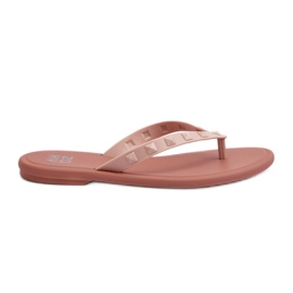 Flade fleksible flip-flops til kvinder ZAXY JJ285298 Pink lyserød