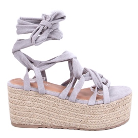 Manon Grey platform espadriller grå