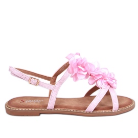 Amaur Pink sandaler med sarte blomster lyserød