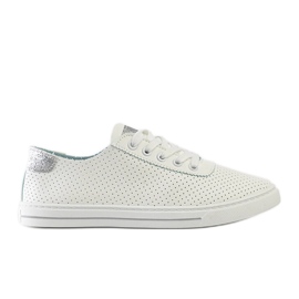 Hvide perforerede Ruala sneakers