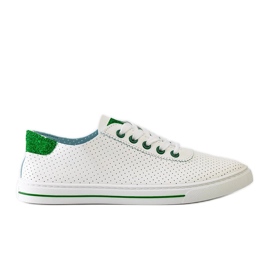 Hvide perforerede Ruala sneakers