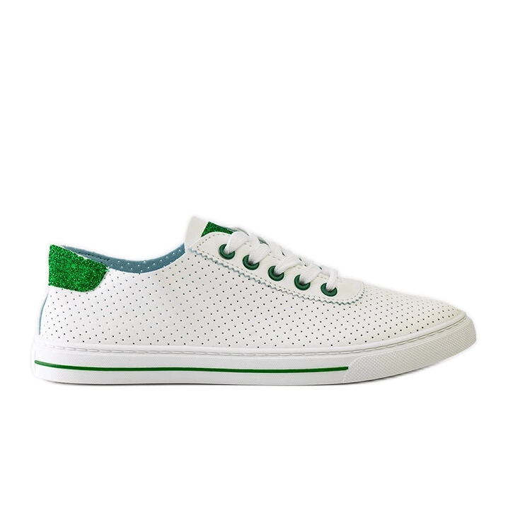 Hvide perforerede Ruala sneakers