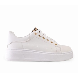 Hvide sneakers med iøjnefaldende Asmait dekoration