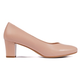 Sergio Leone Elegante beige pumps til kvinder