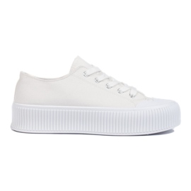 Platformsneakers til kvinder hvide