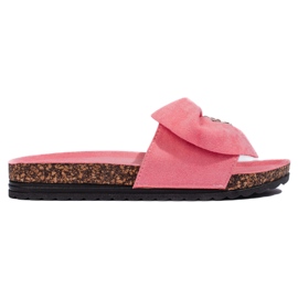 Pink flip-flops med korksål lyserød