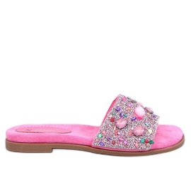 Abriel Fuchsia stenflip-flops lyserød