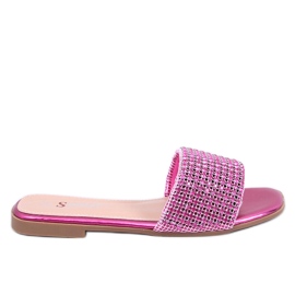 Yanni Fuchsia rhinsten flip-flops lyserød