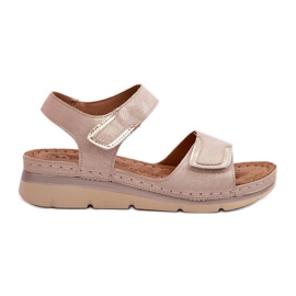 Evento Velcro-sandaler til kvinder Beige Risanni