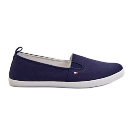Slip-on sneakers til kvinder, marineblå Adrancia
