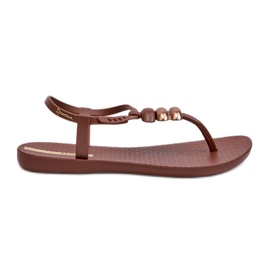 Flade sandaler til kvinder Flip-flops 83507 Ipanema klasse opblæst sandal, kvinde brun