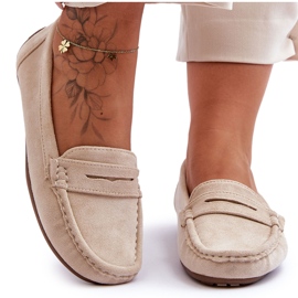 Kvinders ruskind beige loafers