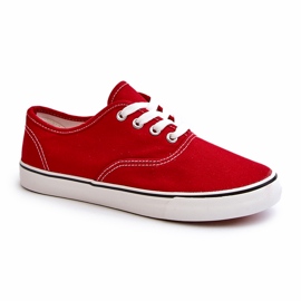 Klassiske røde sneakers til kvinder