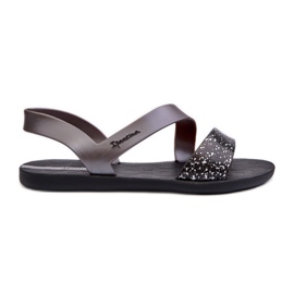 Damesandaler 82429 Ipanema Vibe Sandal Fem Sort og Sølv