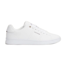Tommy Hilfiger Court Cupsole Rwb Lth W sko FM0FM04966YBS hvid