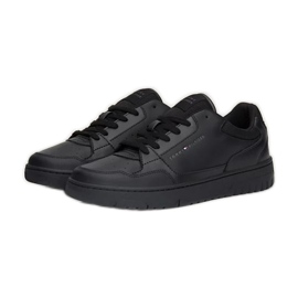 Tommy Hilfiger Basket Core Læder Ess M FM0FM05040BDS sko sort
