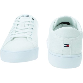 Tommy Hilfiger Hi Vulc Low Canvas M sko FM0FM04882YBS hvid