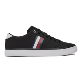 Tommy Hilfiger Hi Vulc Low Stripes Mesh M FM0FM04946BDS sko sort
