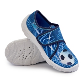 Befado Børne Velcro Hjemmesko 974X312 Blå
