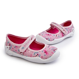 Befado Børne Butterfly Ballerina Hjemmesko 114X523 Pink lyserød