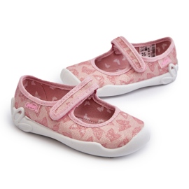 Befado Butterfly Ballerina Hjemmesko til børn 114X526 Pink lyserød