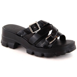 Zaxy duftende nøgen højhælede flip-flops W NN285043 INT2009A sort