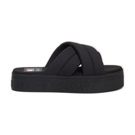 Tommy Hilfiger Bogstaver Flatform Sandal EN0EN02465BDS sort