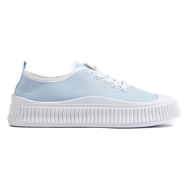 Blå damesneakers