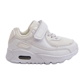 Hvide Krissandra børnesneakers med velcro