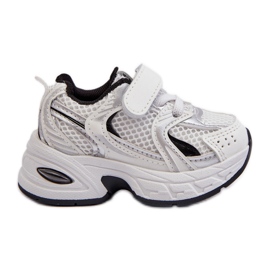 Velcro sneakers til børn hvid og sort Ephona