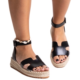 Laurencia sorte kilesandaler