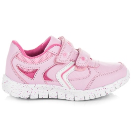 American Club Pink Boots With Velcro lyserød