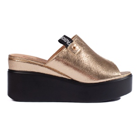 Guld kile sandaler gylden