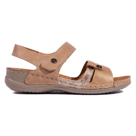 Komfortable brune damesandaler