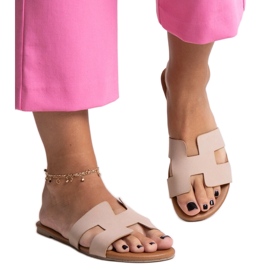 Beige klassiske Juma flip-flops